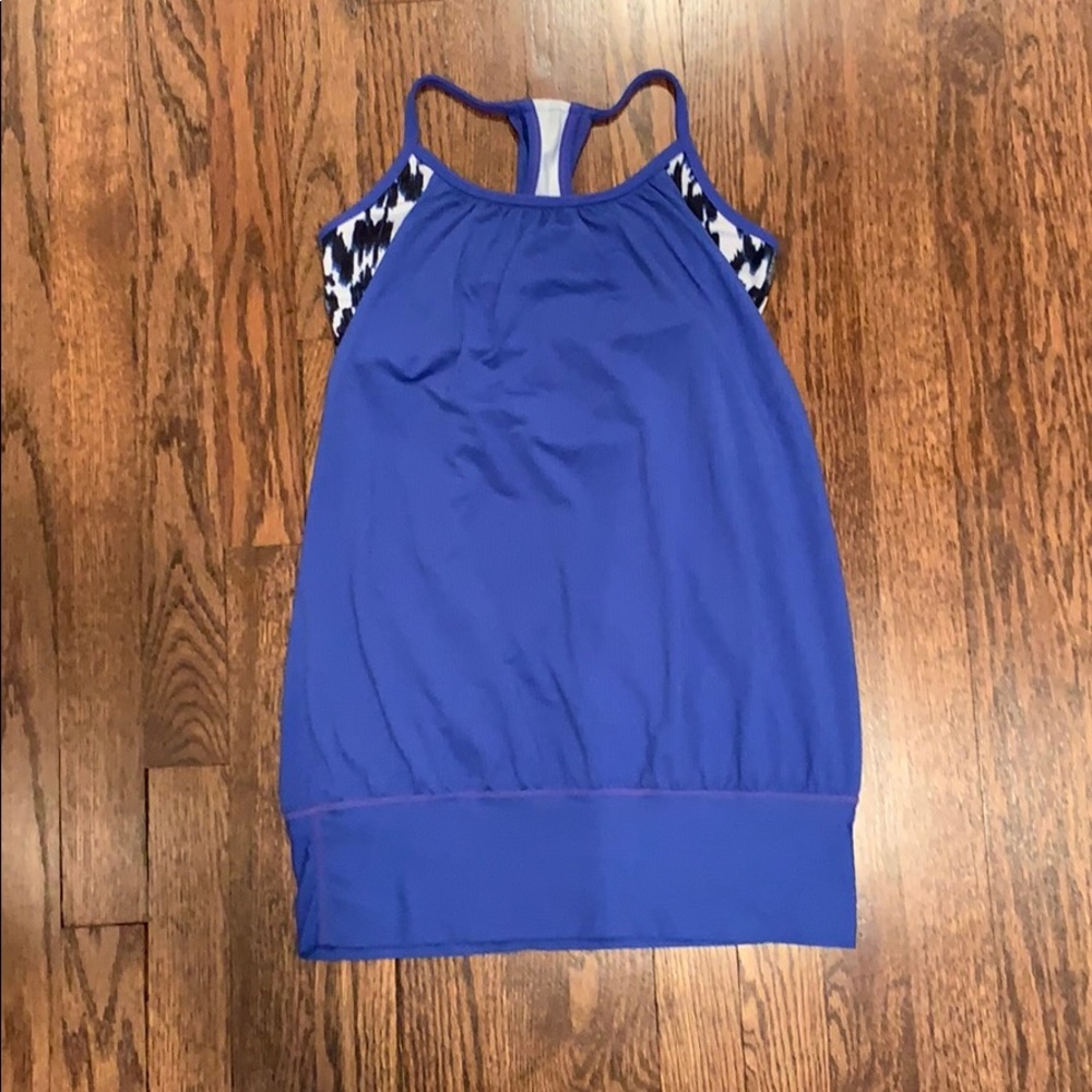 Lululemon tank with attached bra.